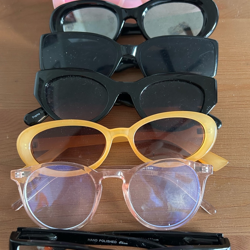 Stylish Sunglasses Collection - Black, Yellow, Clear